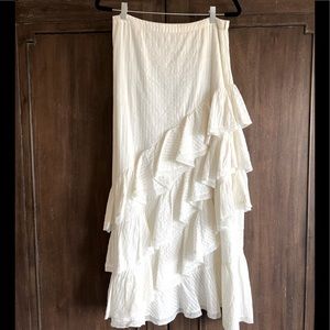 LoveShackFancy antique white skirt.